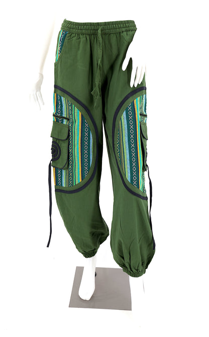 Plain Gheri Mix Cotton Harem Pants