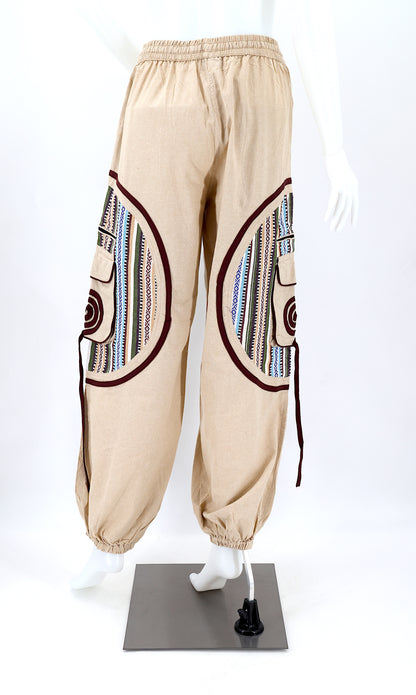 Plain Gheri Mix Cotton Harem Pants