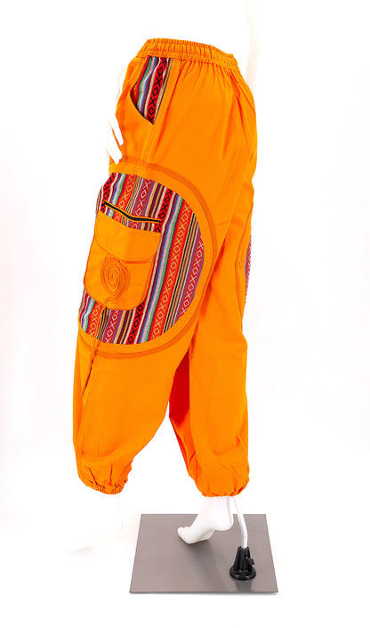 Plain Gheri Mix Cotton Harem Pants