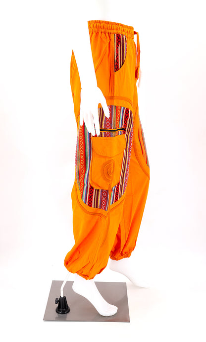 Plain Gheri Mix Cotton Harem Pants