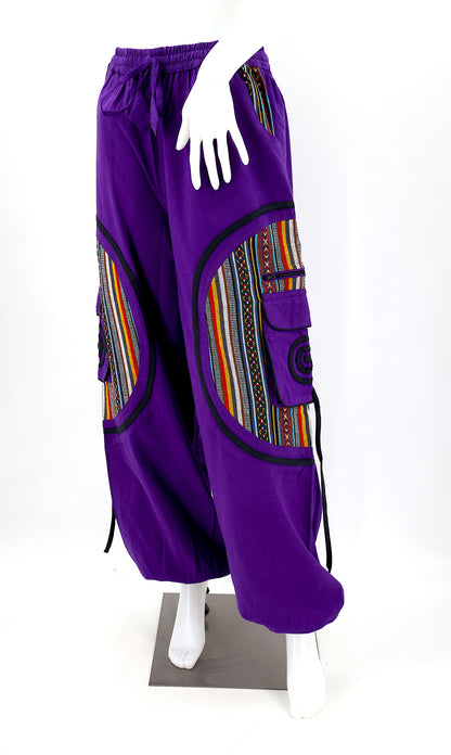 Plain Gheri Mix Cotton Harem Pants