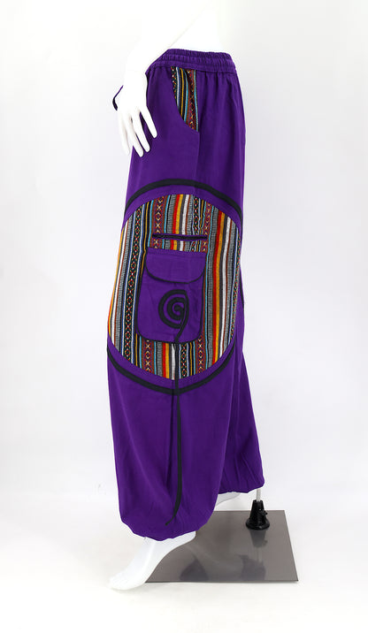 Plain Gheri Mix Cotton Harem Pants