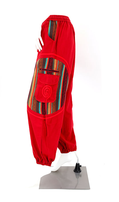 Plain Gheri Mix Cotton Harem Pants