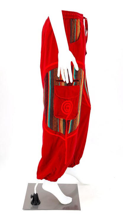 Plain Gheri Mix Cotton Harem Pants