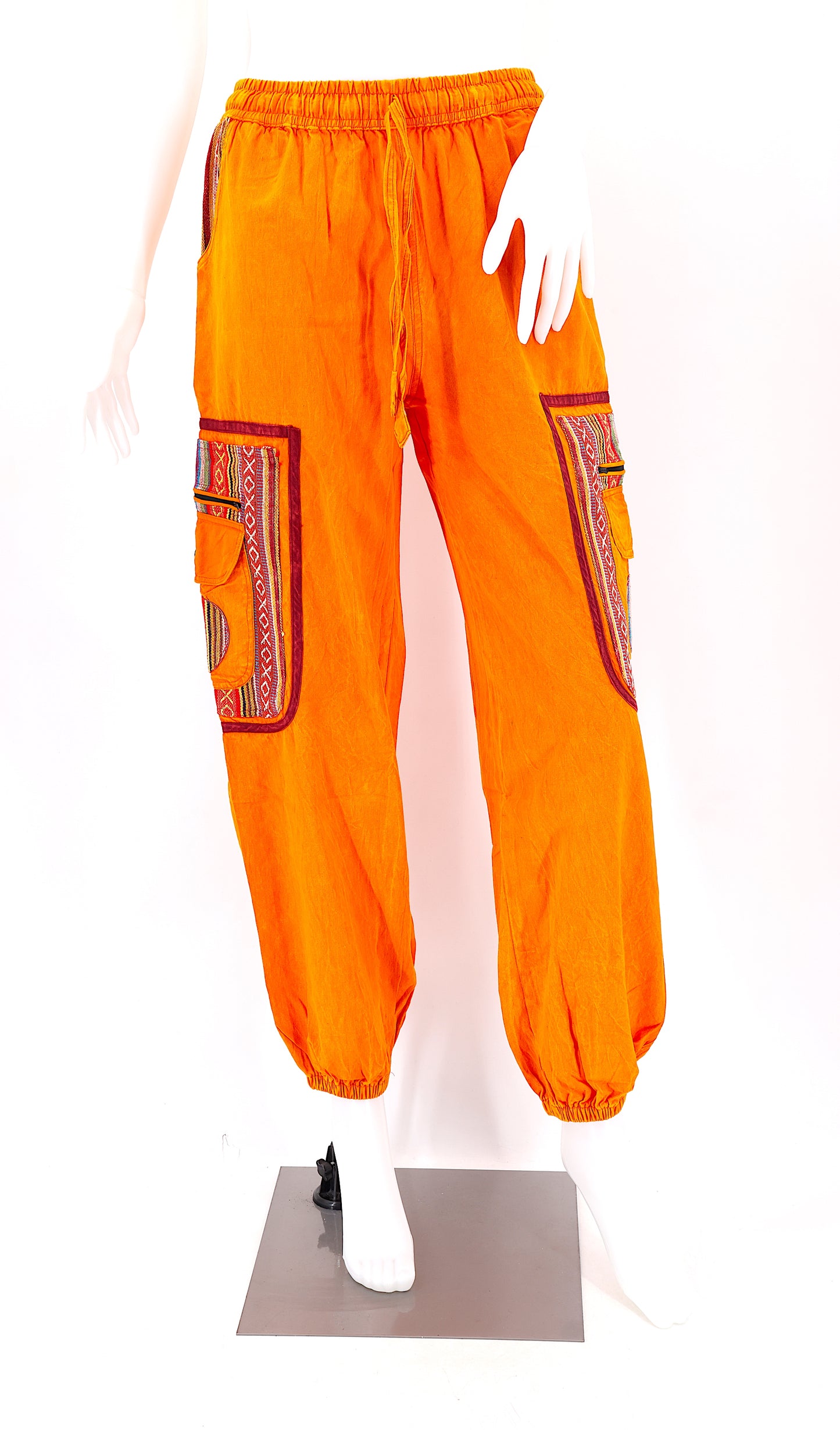 Cotton Hippie Handmade Harem Faded Solid Color Gheri Bohemian Trousers