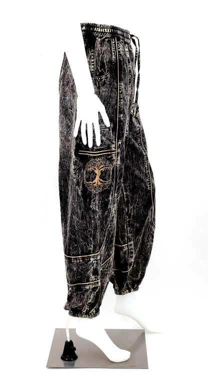 Black Side view highlighting secure zippered and buttoned pockets