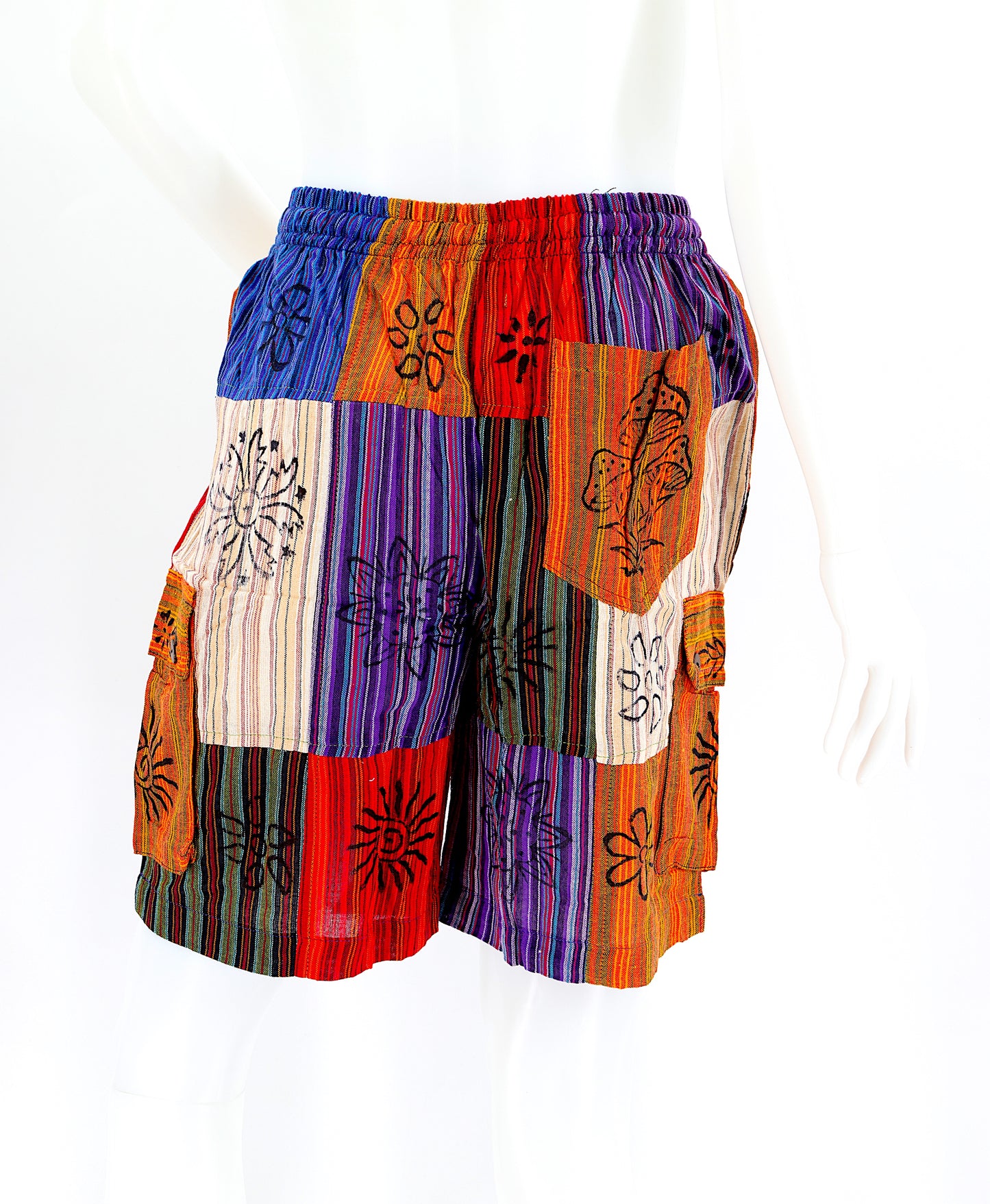 Cotton Hippie Handmade Patchwork Bohemian Shorts