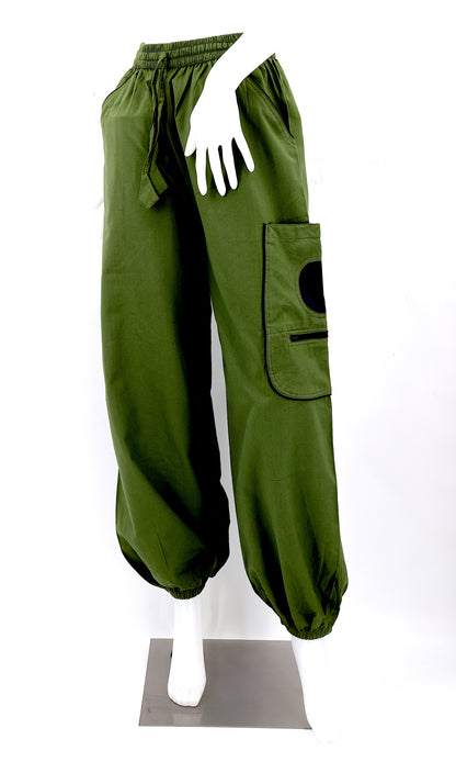 Solid Color Plain Cotton Harem Pants