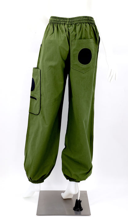 Solid Color Plain Cotton Harem Pants