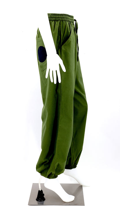 Solid Color Plain Cotton Harem Pants