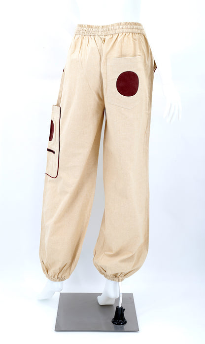 Solid Color Plain Cotton Harem Pants