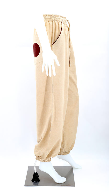 Solid Color Plain Cotton Harem Pants