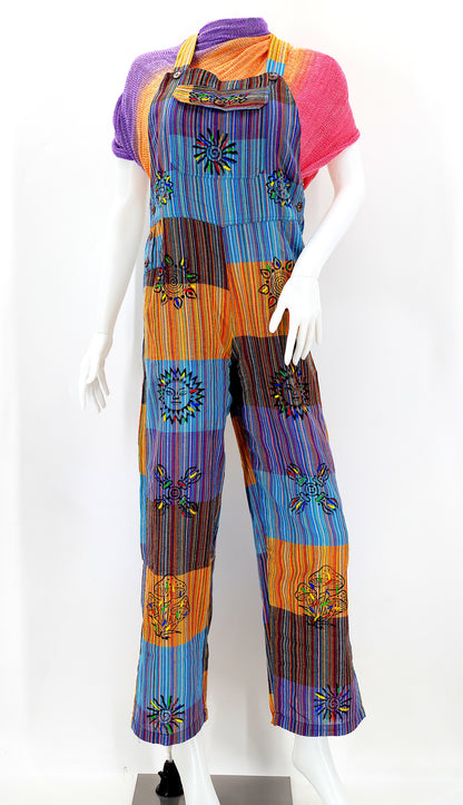 Classic Patchwork Overalls | Cotton Bohemian Jumpsuit