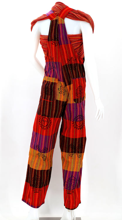 Classic Patchwork Overalls | Cotton Bohemian Jumpsuit
