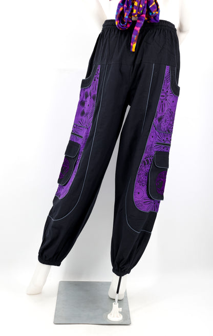 Unorthodox Patterned Tree of Life Embroidered Pants | Cotton Harem Pants