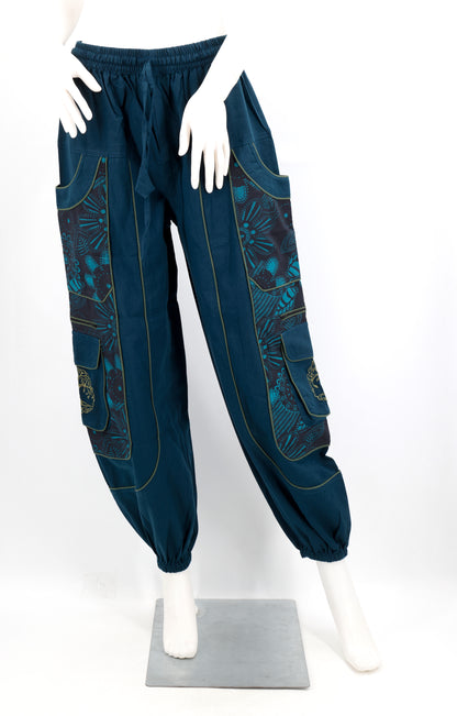 Unorthodox Patterned Tree of Life Embroidered Pants | Cotton Harem Pants