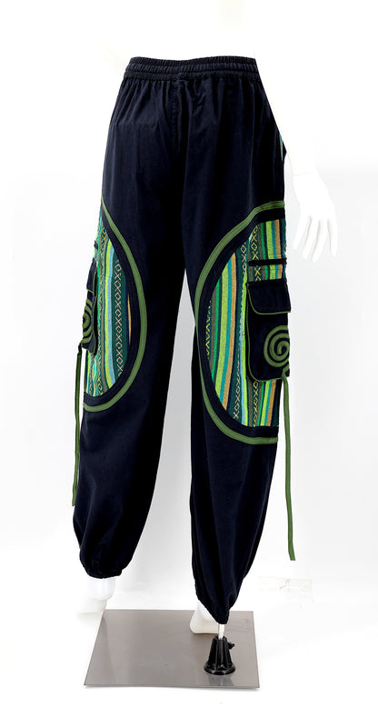 Plain Gheri Mix Cotton Harem Pants