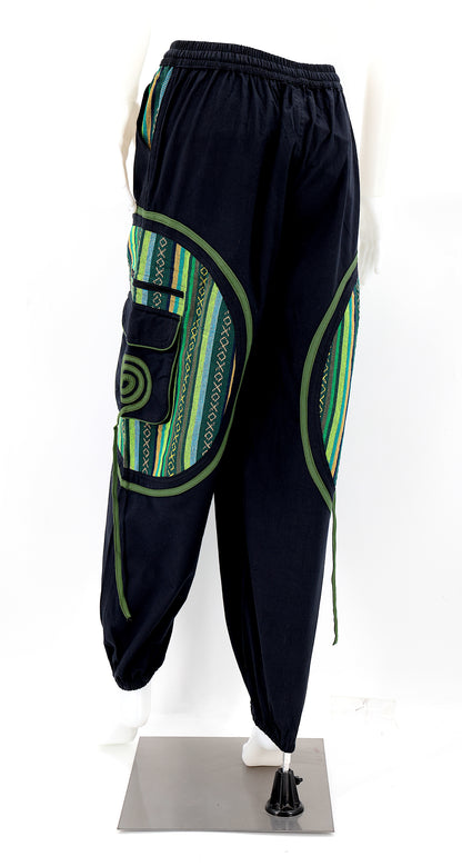 Plain Gheri Mix Cotton Harem Pants