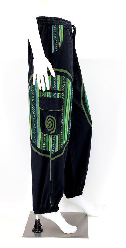 Plain Gheri Mix Cotton Harem Pants