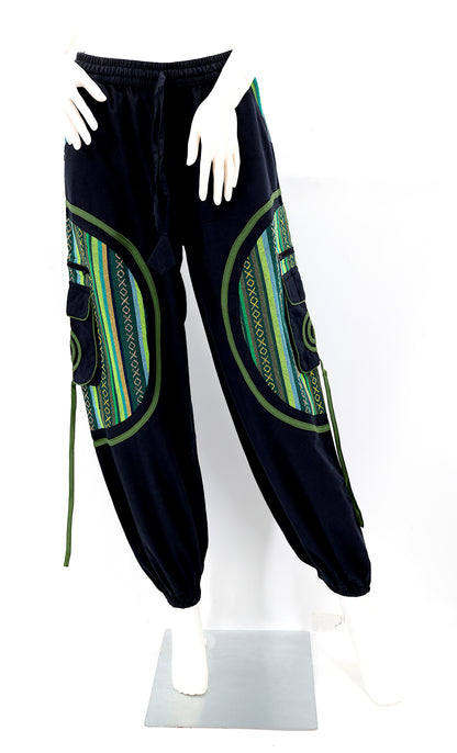 Plain Gheri Mix Cotton Harem Pants