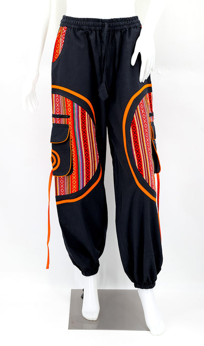 Plain Gheri Mix Cotton Harem Pants