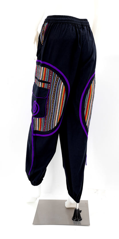 Plain Gheri Mix Cotton Harem Pants