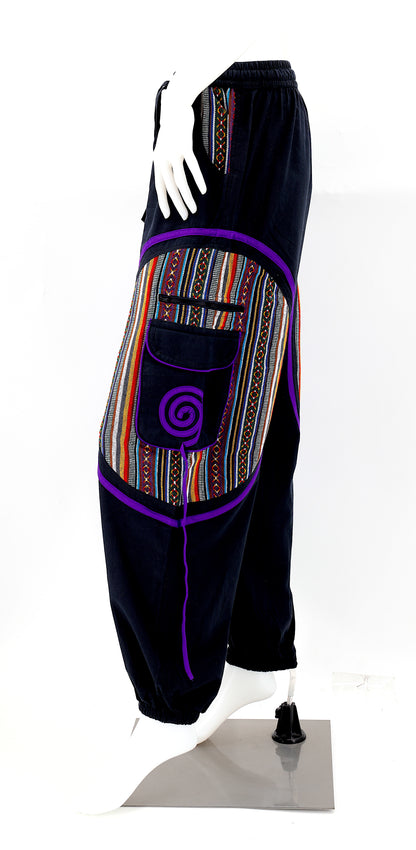 Plain Gheri Mix Cotton Harem Pants