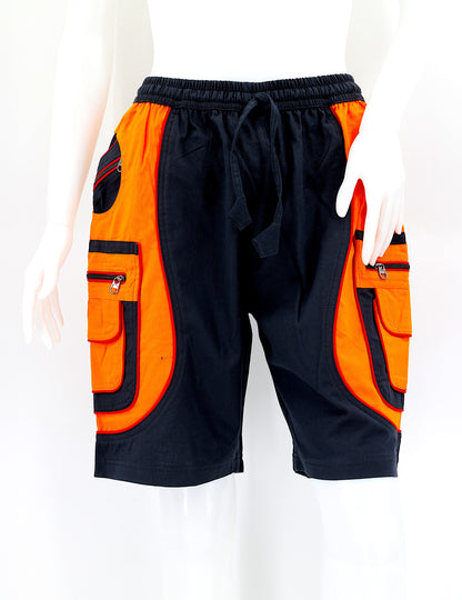 Flower of Life Embroidered Cotton Shorts