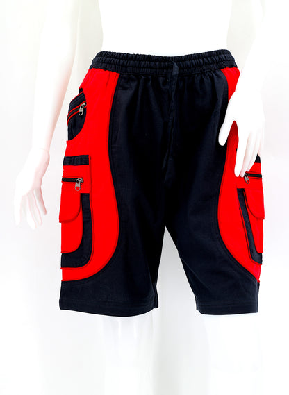 Flower of Life Embroidered Cotton Shorts