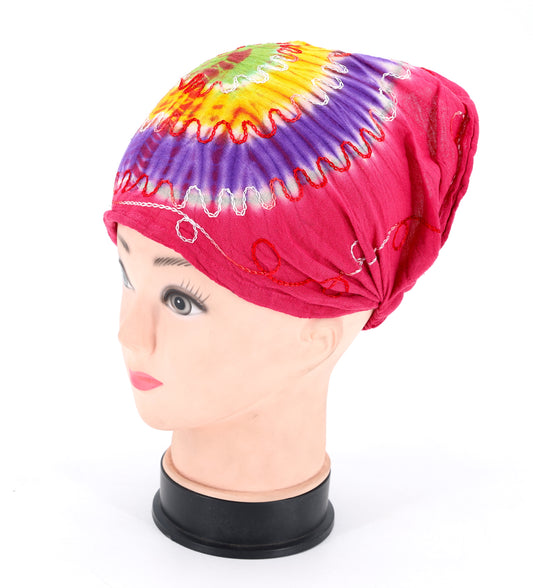 Cotton Hippie Handmade Tie Dye Embroidered Bohemian Headband