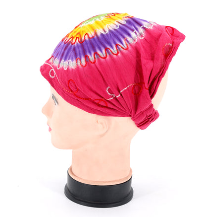 Cotton Hippie Handmade Tie Dye Embroidered Bohemian Headband