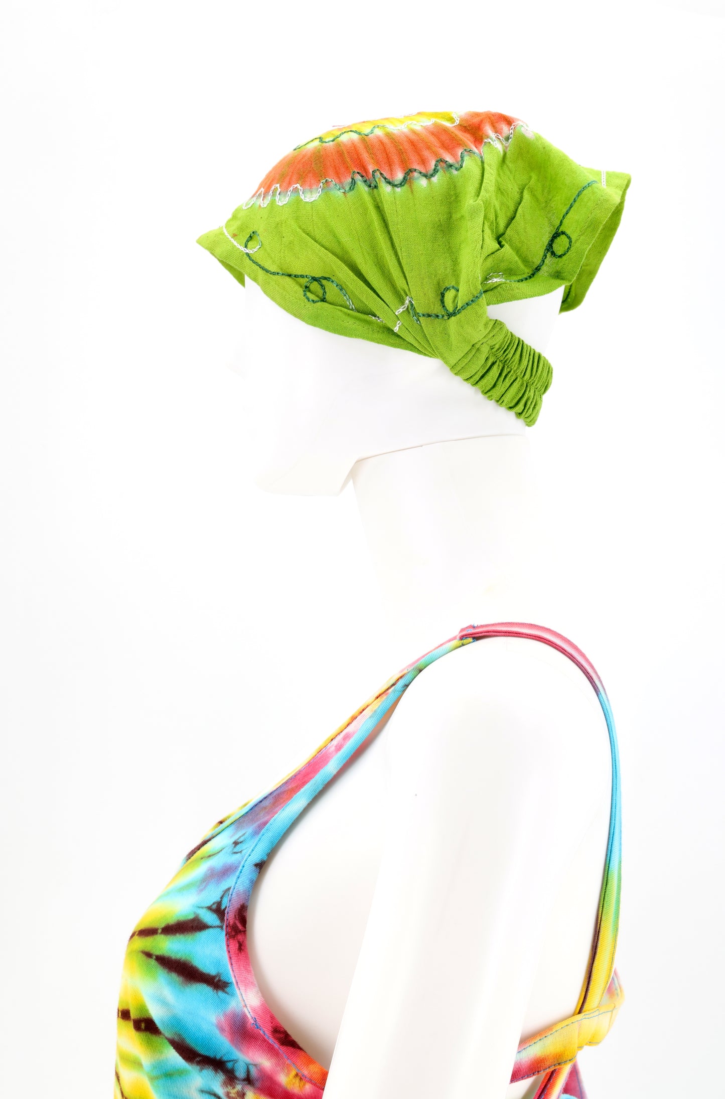 Cotton Hippie Handmade Tie Dye Embroidered Bohemian Headband