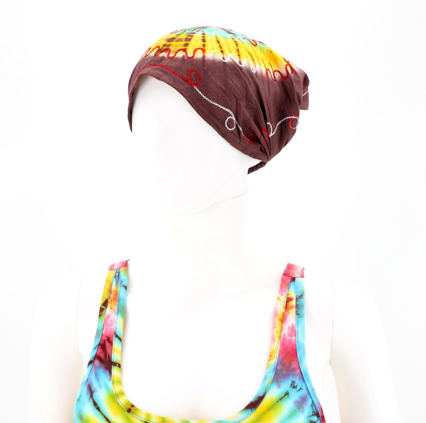 Cotton Hippie Handmade Tie Dye Embroidered Bohemian Headband