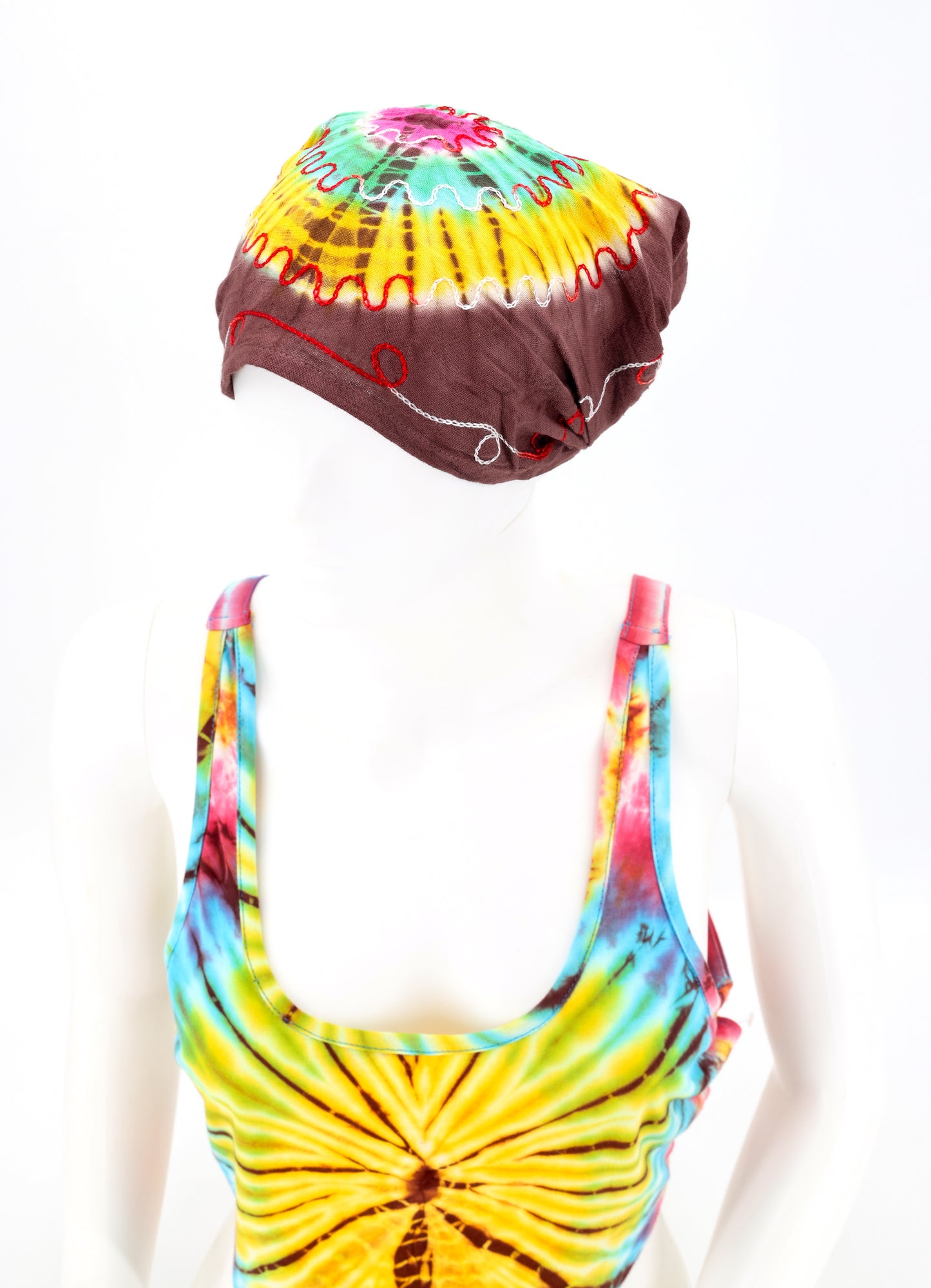 Cotton Hippie Handmade Tie Dye Embroidered Bohemian Headband