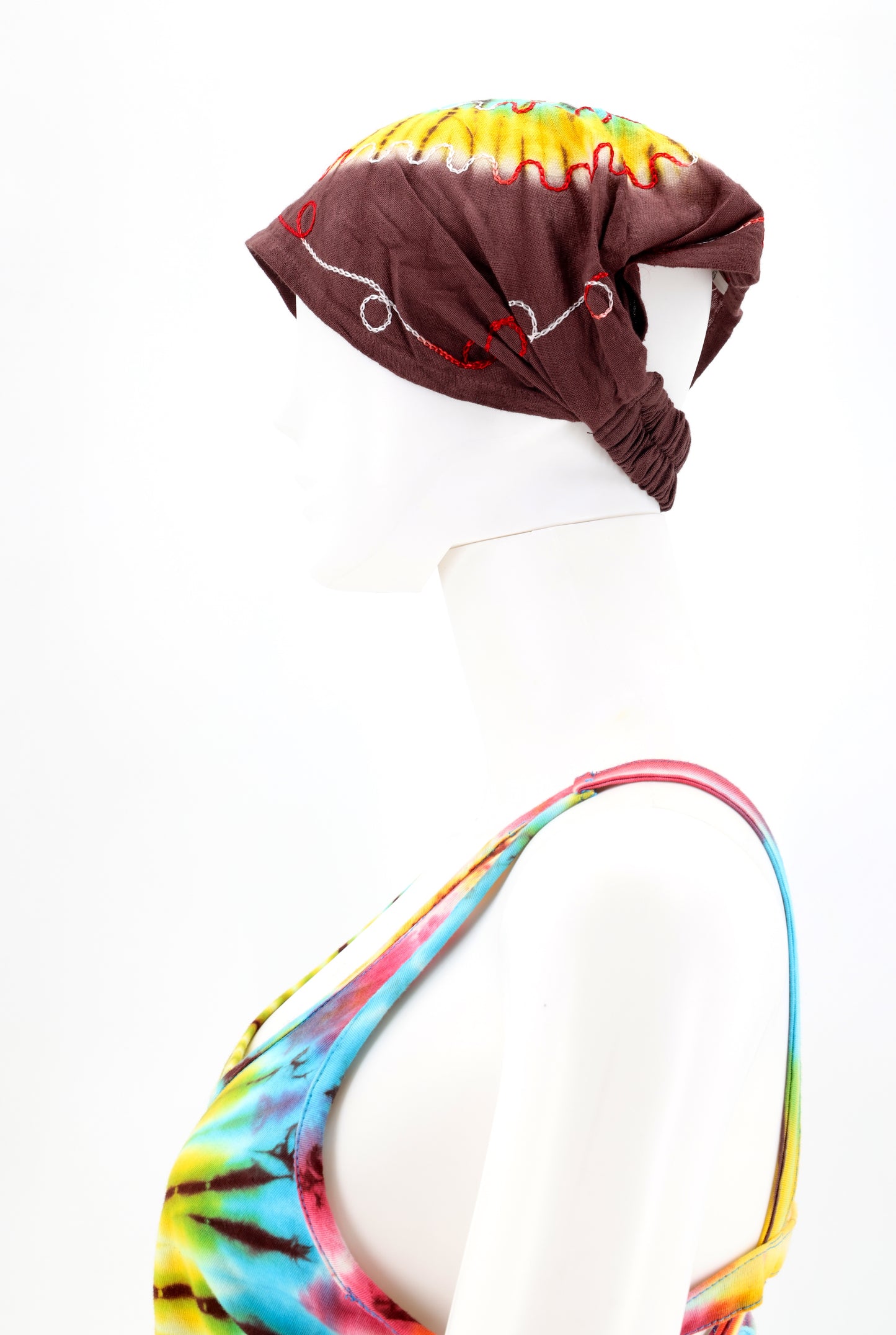 Cotton Hippie Handmade Tie Dye Embroidered Bohemian Headband