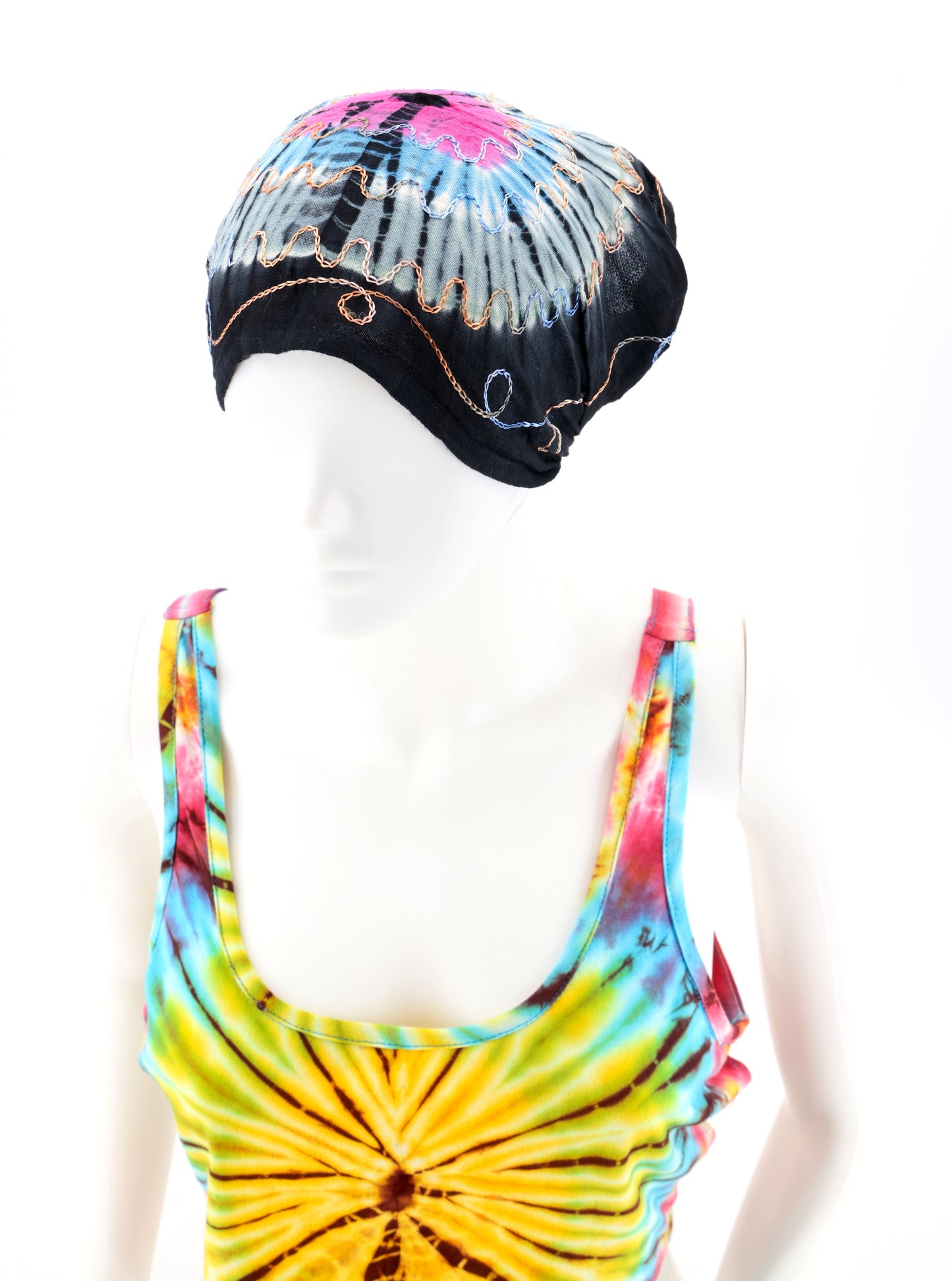 Cotton Hippie Handmade Tie Dye Embroidered Bohemian Headband