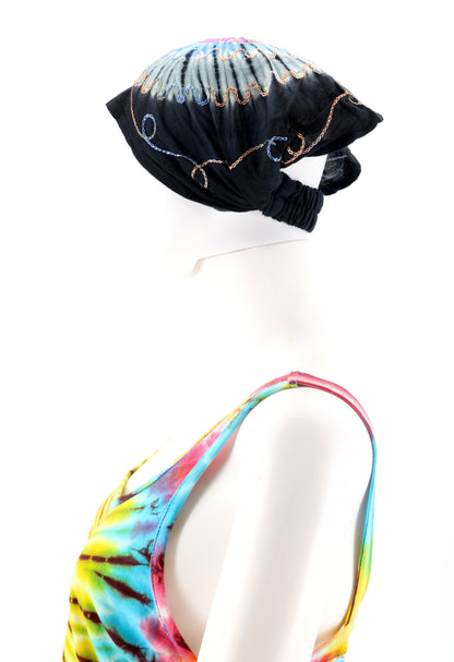 Cotton Hippie Handmade Tie Dye Embroidered Bohemian Headband