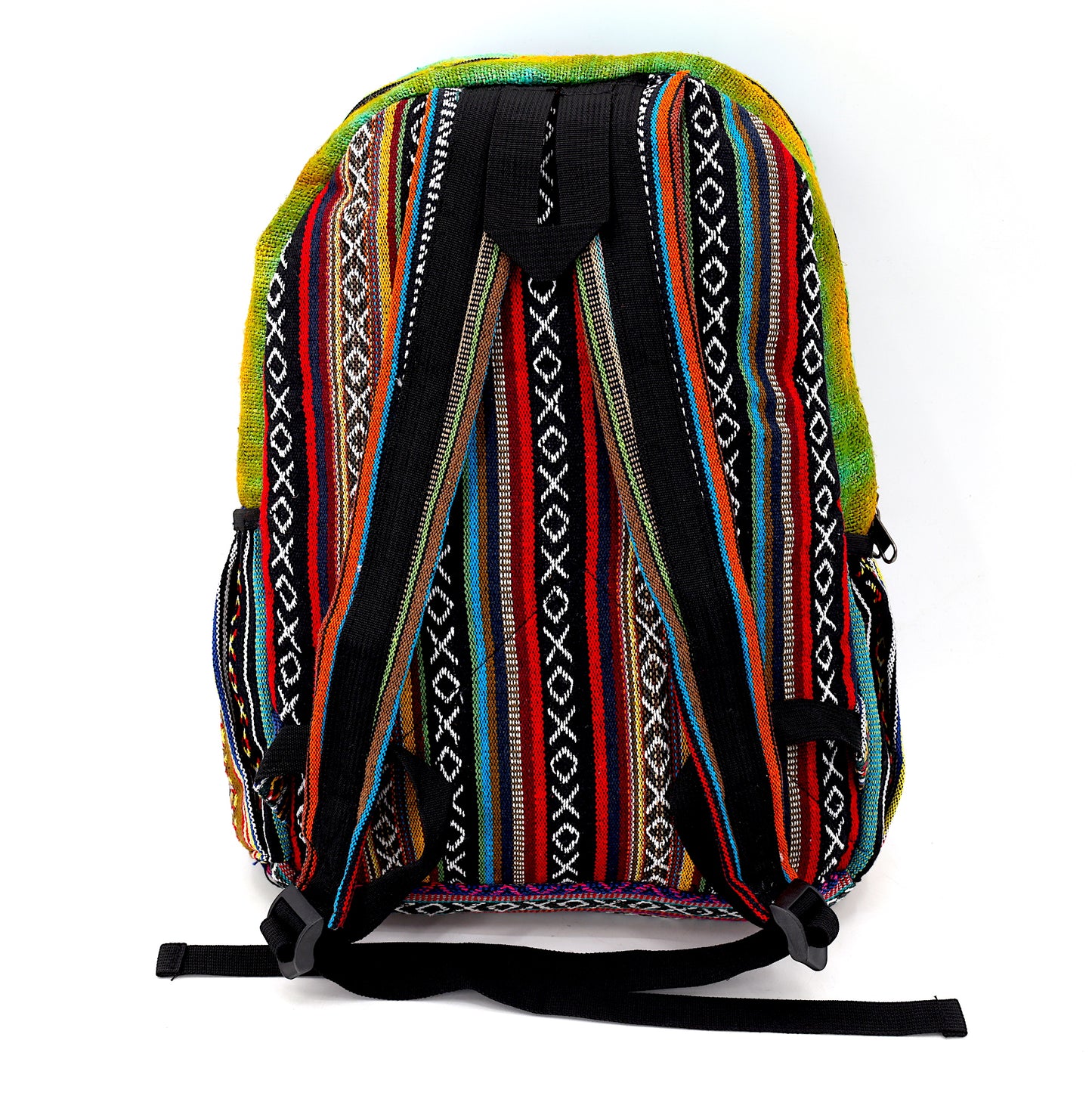 Hemp Moon Mushroom Hand Embroidered Tie Dye Large Backpack