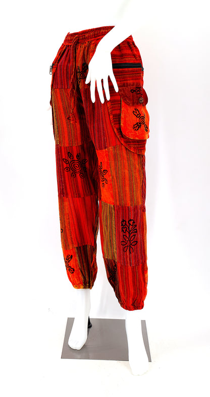 Classic Patchwork Cotton Harem Pants | Traditional Free Spirit Pants