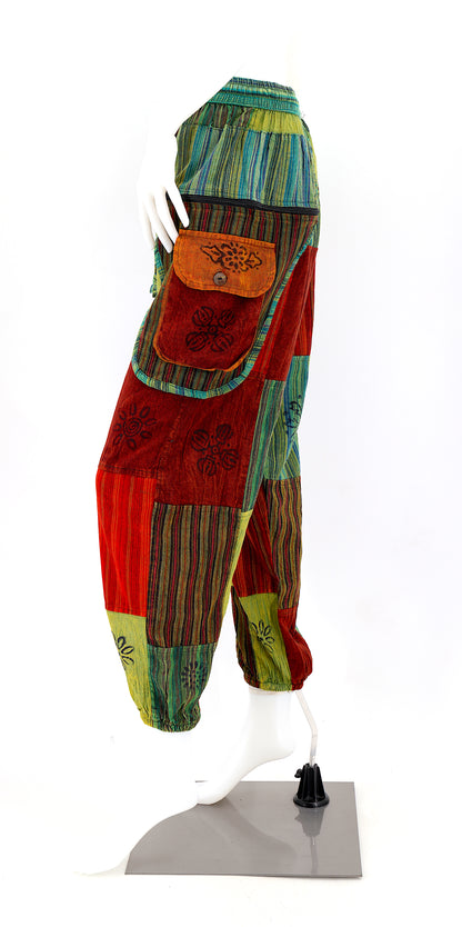 Classic Patchwork Cotton Harem Pants | Traditional Free Spirit Pants