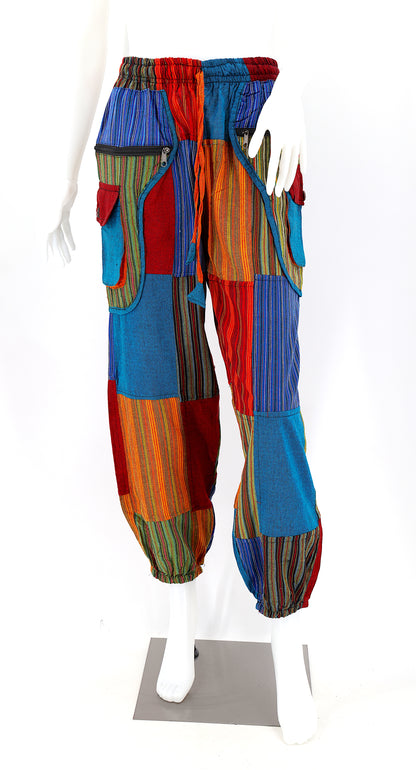 Classic Patchwork Cotton Harem Pants | Traditional Free Spirit Pants