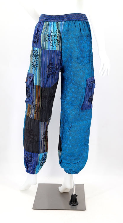 Flower of Life Harem Pants | Sacred Geometry Patchwork Pants