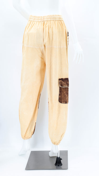 Flower of Life Multicolor Cargo Harem Pants