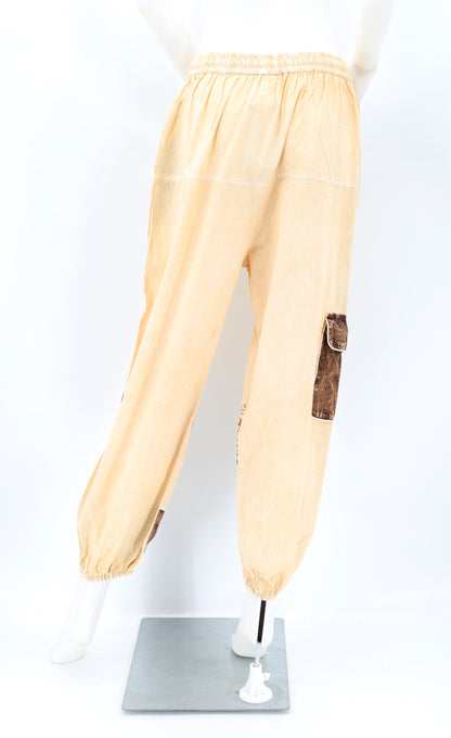 Flower of Life Multicolor Cargo Harem Pants