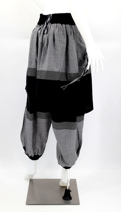 OM Embroidered Multicolor Harem Pants | Spiritual Symbol Pants