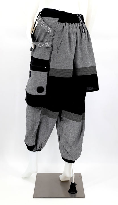 OM Embroidered Multicolor Harem Pants | Spiritual Symbol Pants