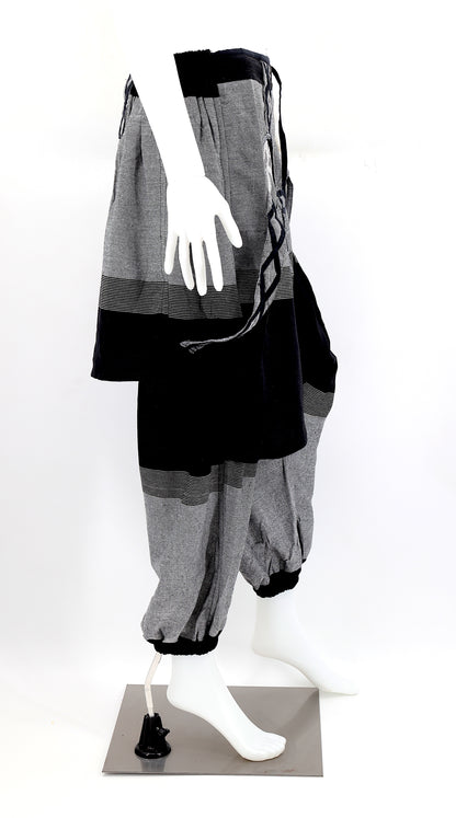 OM Embroidered Multicolor Harem Pants | Spiritual Symbol Pants