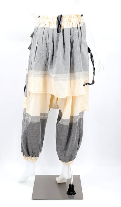 OM Embroidered Multicolor Harem Pants | Spiritual Symbol Pants