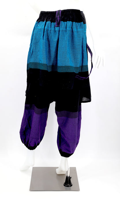 OM Embroidered Multicolor Harem Pants | Spiritual Symbol Pants