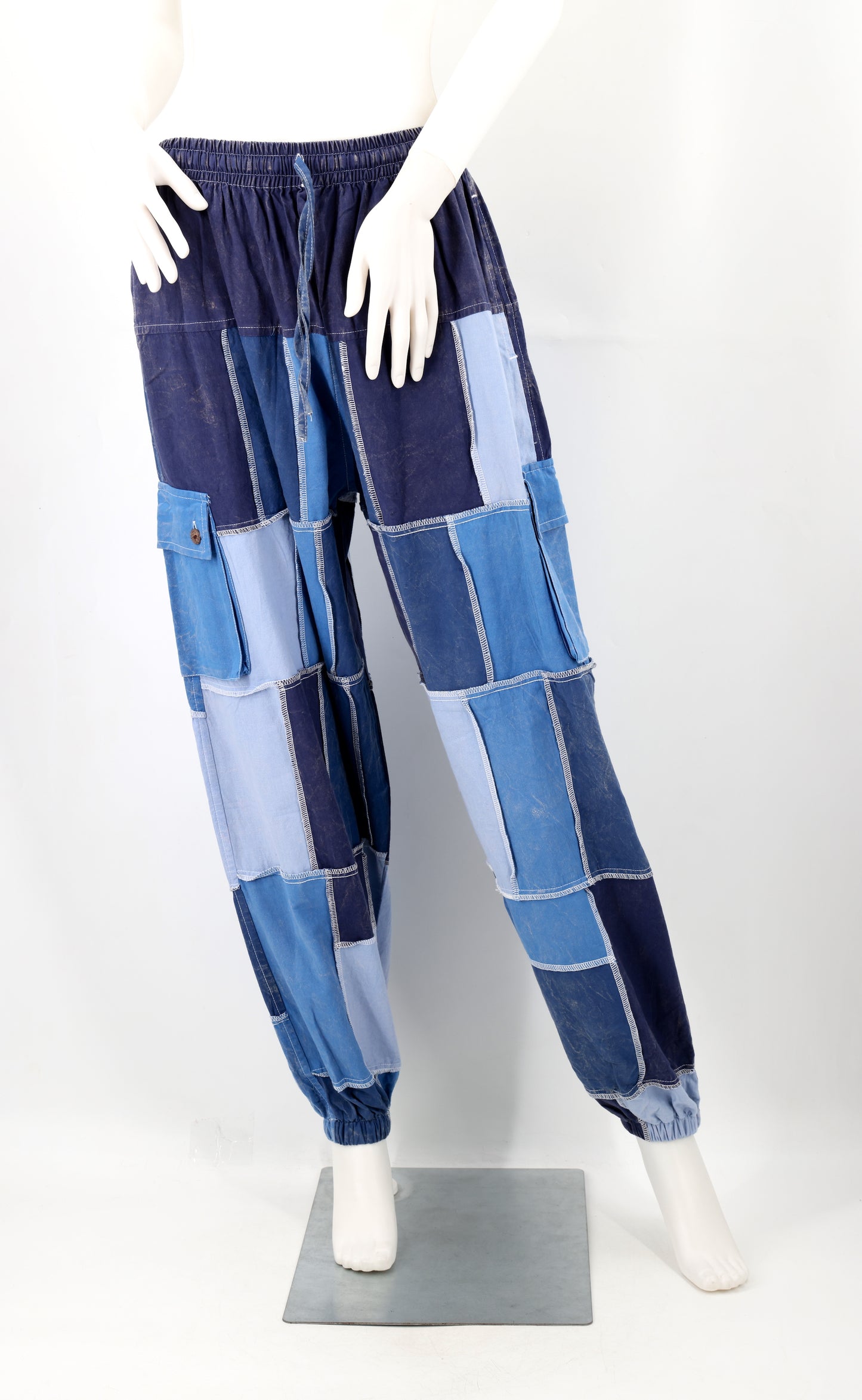 Cotton Hippie Handmade Harem Multicolored Patchwork Cargo Bohemian Pants